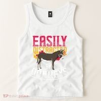 Funny Farm Animal Lover Gift Donkey Tank Top thumb 2