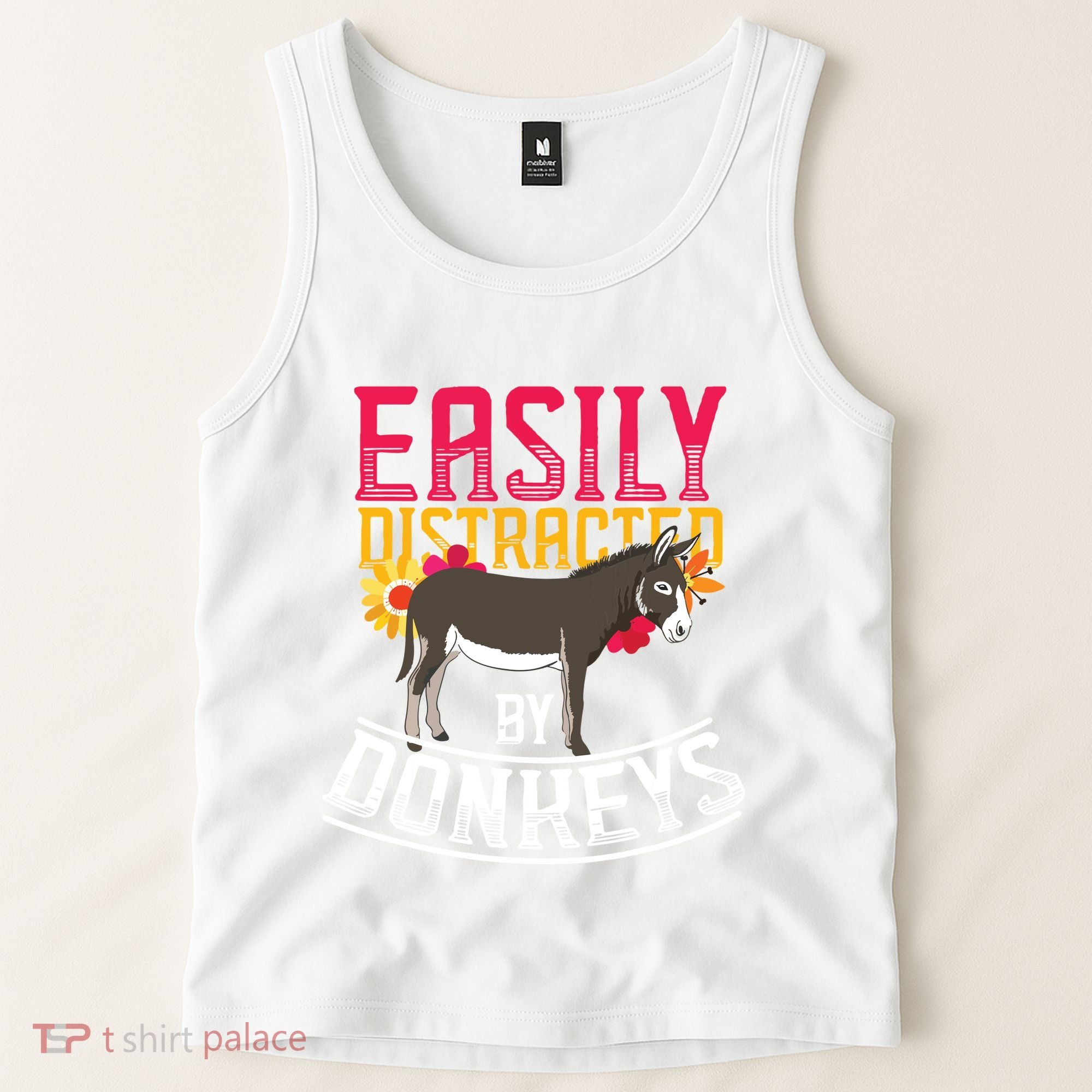 Funny Farm Animal Lover Gift Donkey Tank Top