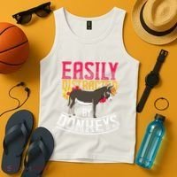 Funny Farm Animal Lover Gift Donkey Tank Top thumb 4