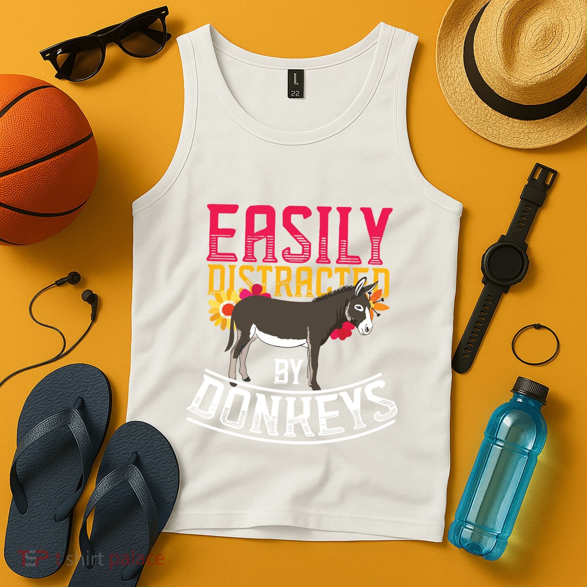 Funny Farm Animal Lover Gift Donkey Tank Top