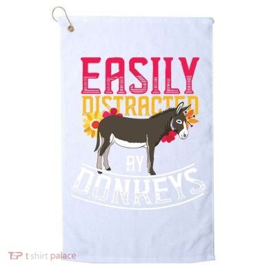 Funny Farm Animal Lover Gift Donkey Golf Towel