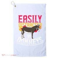 Funny Farm Animal Lover Gift Donkey Golf Towel thumb 0