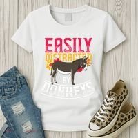 Funny Farm Animal Lover Gift Donkey Women's T-Shirt thumb 3