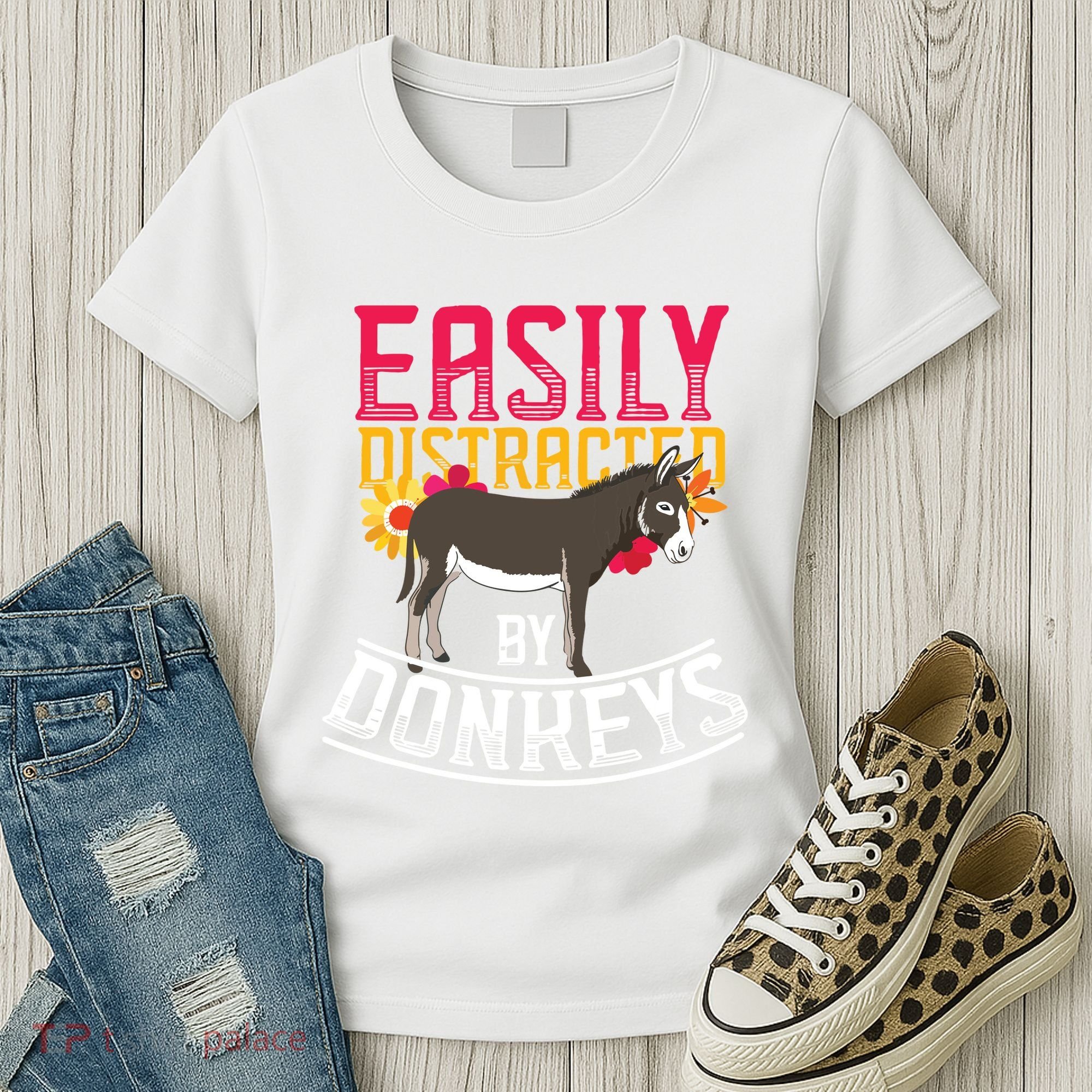 Funny Farm Animal Lover Gift Donkey Women's T-Shirt