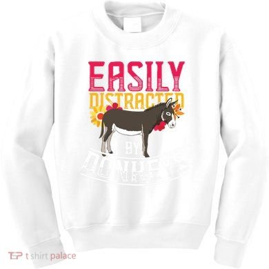 Funny Farm Animal Lover Gift Donkey Kids Sweatshirt