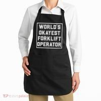 Funny Forklift Art For Women Certified Forklift Drivers Apron thumb 2