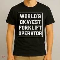 Funny Forklift Art For Women Certified Forklift Drivers T-Shirt thumb 3