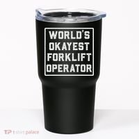 Funny Forklift Art For Women Certified Forklift Drivers Tumbler thumb 0