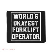 Funny Forklift Art For Women Certified Forklift Drivers Mousepad thumb 0