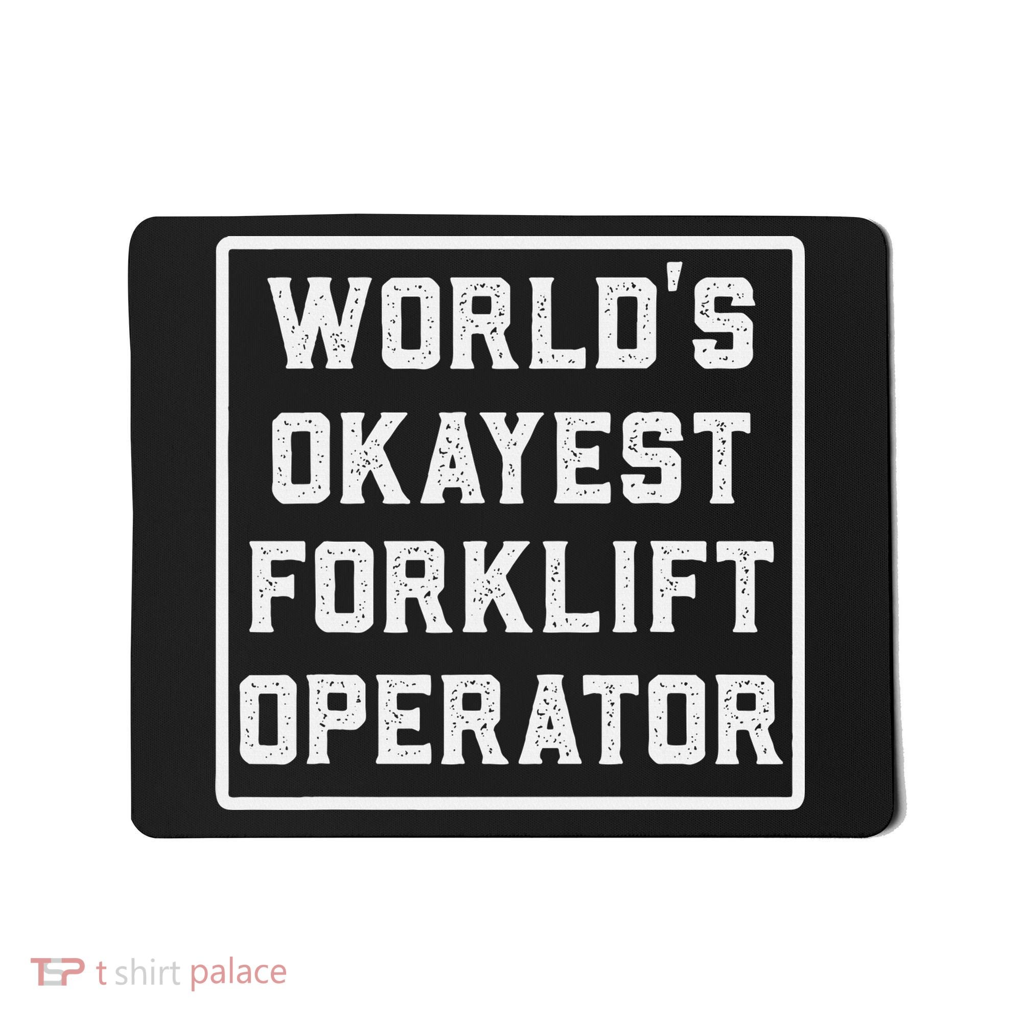 Funny Forklift Art For Women Certified Forklift Drivers Mousepad