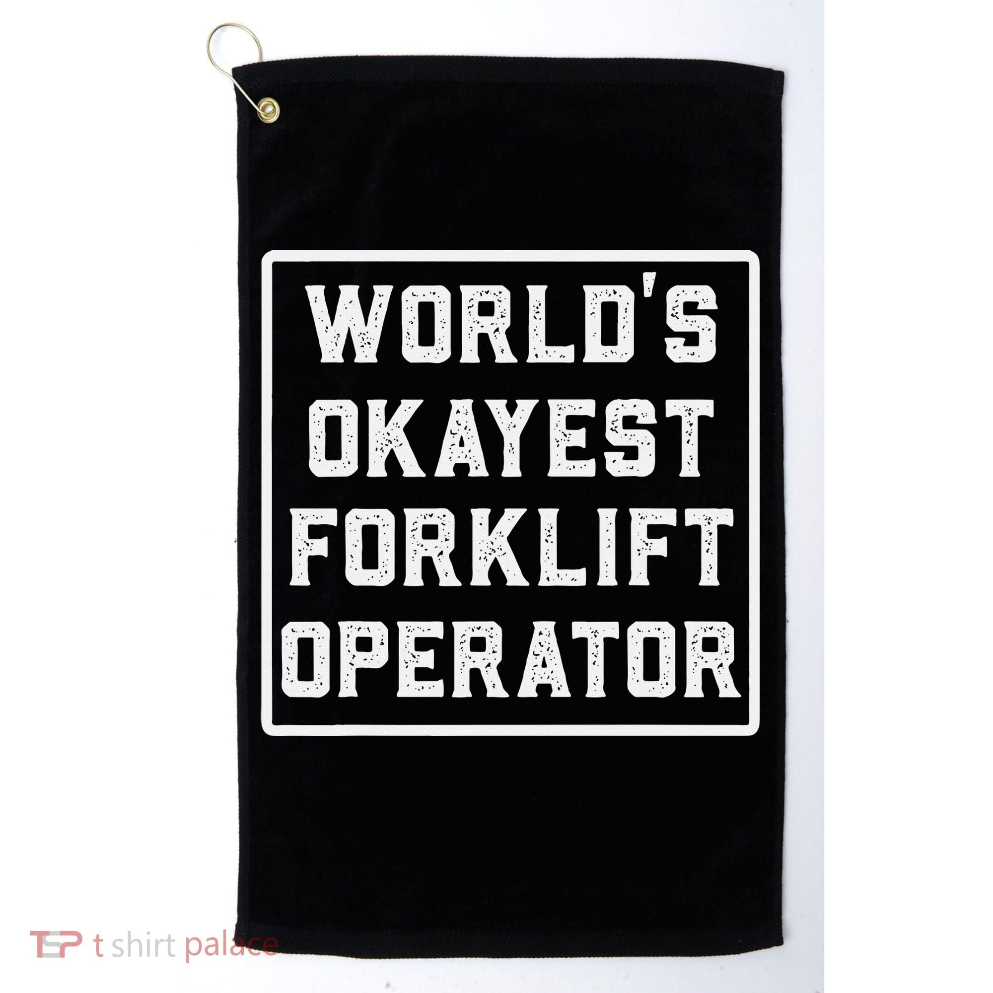 Funny Forklift Art For Women Certified Forklift Drivers Golf Towel