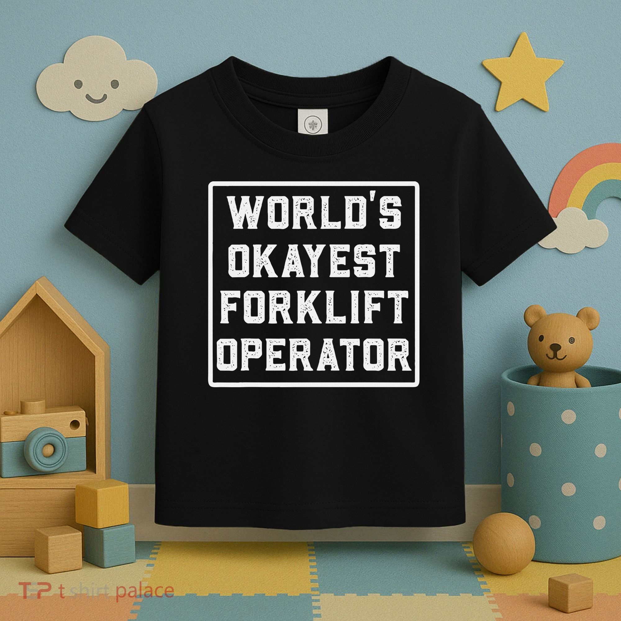 Funny Forklift Art For Women Certified Forklift Drivers Toddler T-Shirt