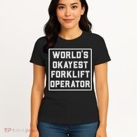 Funny Forklift Art For Women Certified Forklift Drivers Women's T-Shirt thumb 4