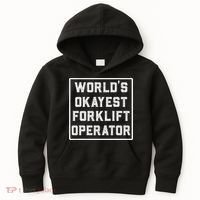 Funny Forklift Art For Women Certified Forklift Drivers Kids Hoodie thumb 0