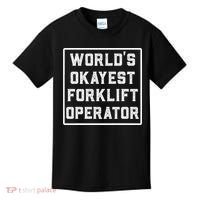 Funny Forklift Art For Women Certified Forklift Drivers Kids T-Shirt thumb 0