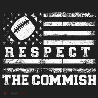 Fantasy Football American Commissioner Respect The Commish Women's Sweatshirt thumb 2