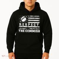 Fantasy Football American Commissioner Respect The Commish Hoodie thumb 2