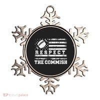 Fantasy Football American Commissioner Respect The Commish Ornament thumb 0