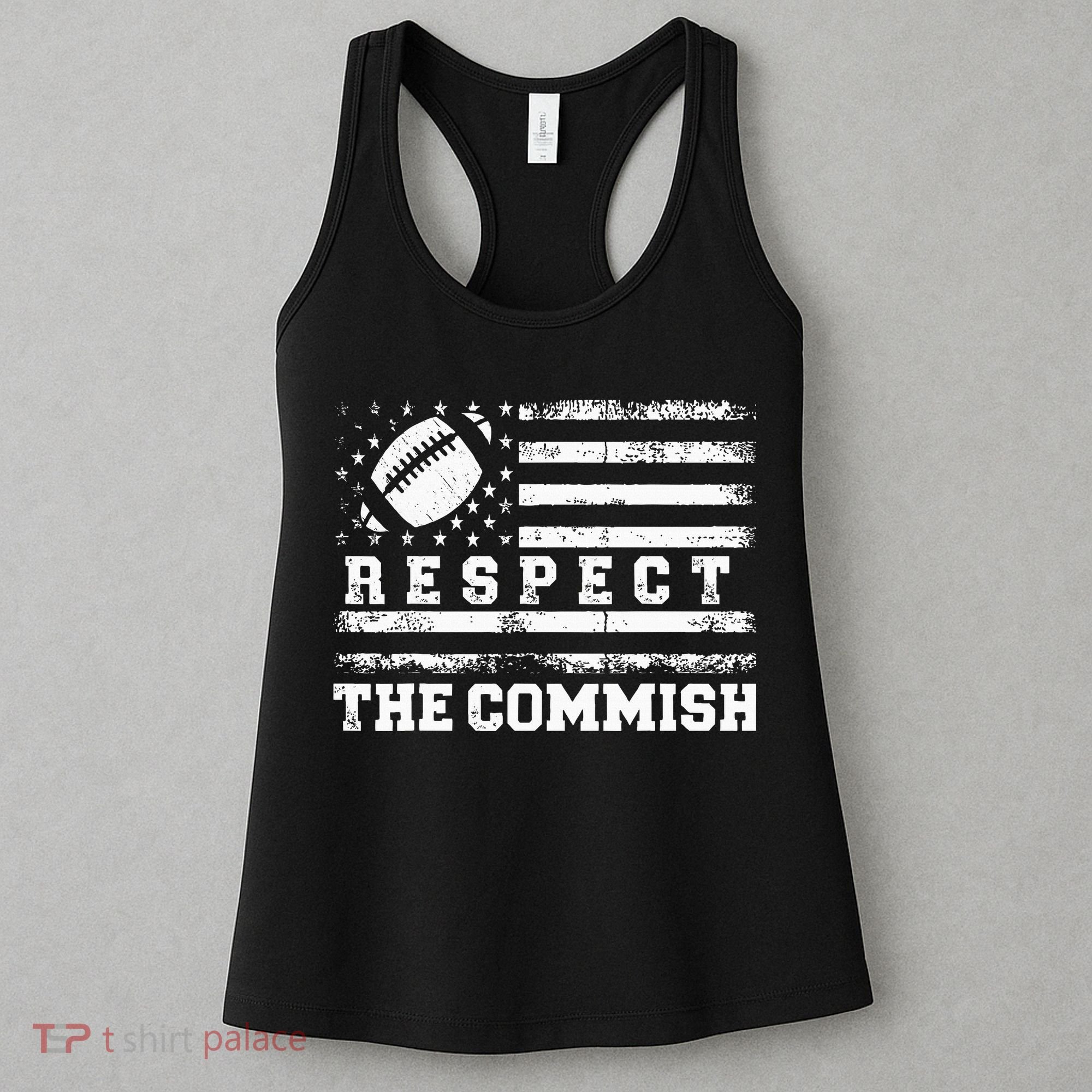 Fantasy Football American Commissioner Respect The Commish Women's Tank Top