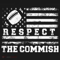 Fantasy Football American Commissioner Respect The Commish Toddler T-Shirt thumb 4