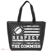 Fantasy Football American Commissioner Respect The Commish Tote Bag thumb 0