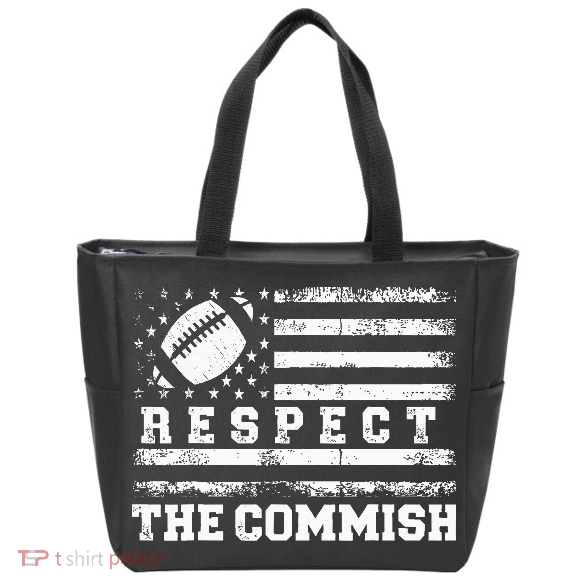 Fantasy Football American Commissioner Respect The Commish Tote Bag