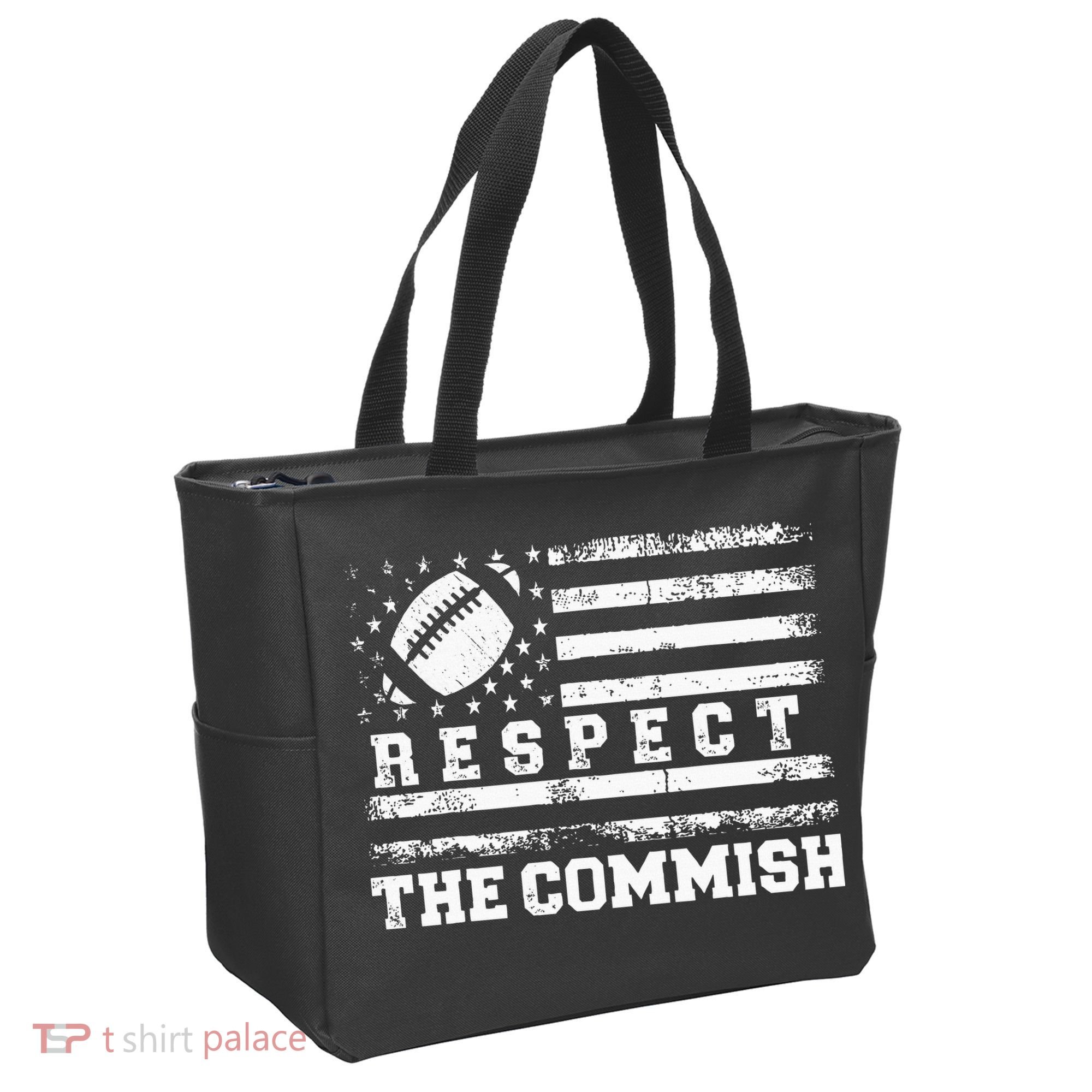 Fantasy Football American Commissioner Respect The Commish Tote Bag