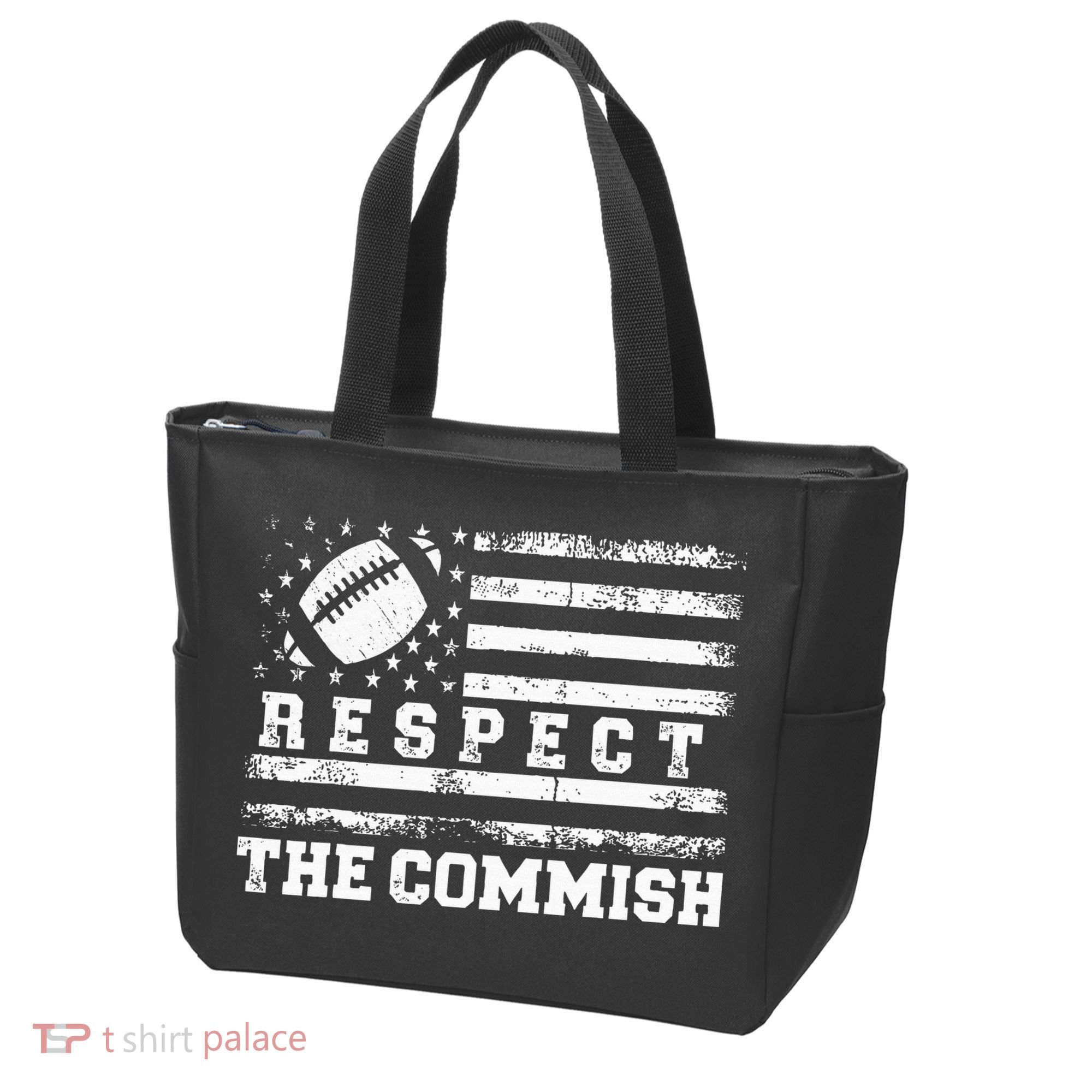Fantasy Football American Commissioner Respect The Commish Tote Bag