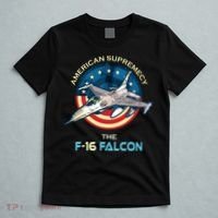 F16 Falcon American Patriotic Fighter Jet 4th Of July Flag T-Shirt thumb 5