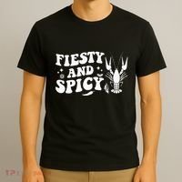 Funny Feisty And Spicy Crawfish Boil Festival Party Lobster T-Shirt thumb 3