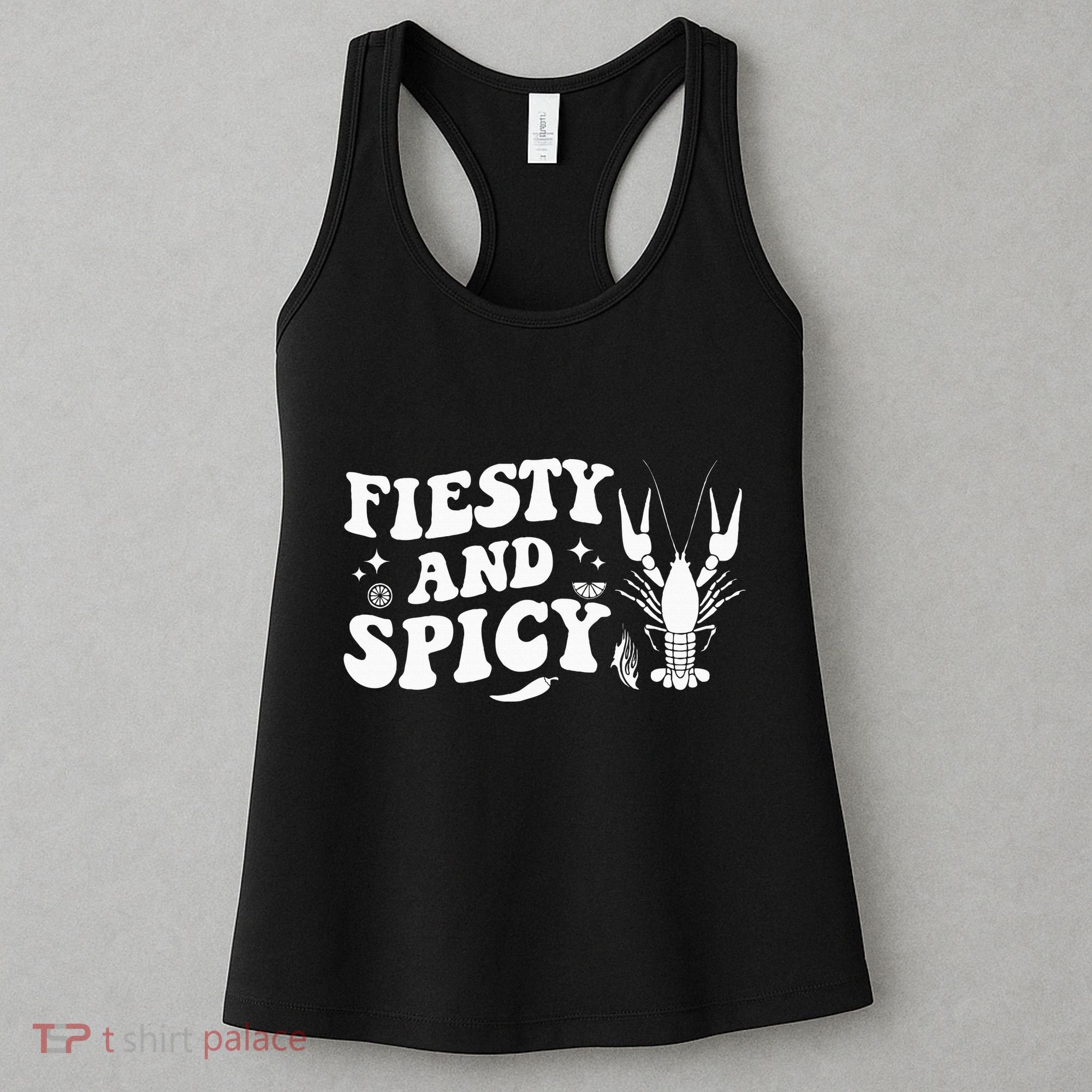 Funny Feisty And Spicy Crawfish Boil Festival Party Lobster Women's Tank Top