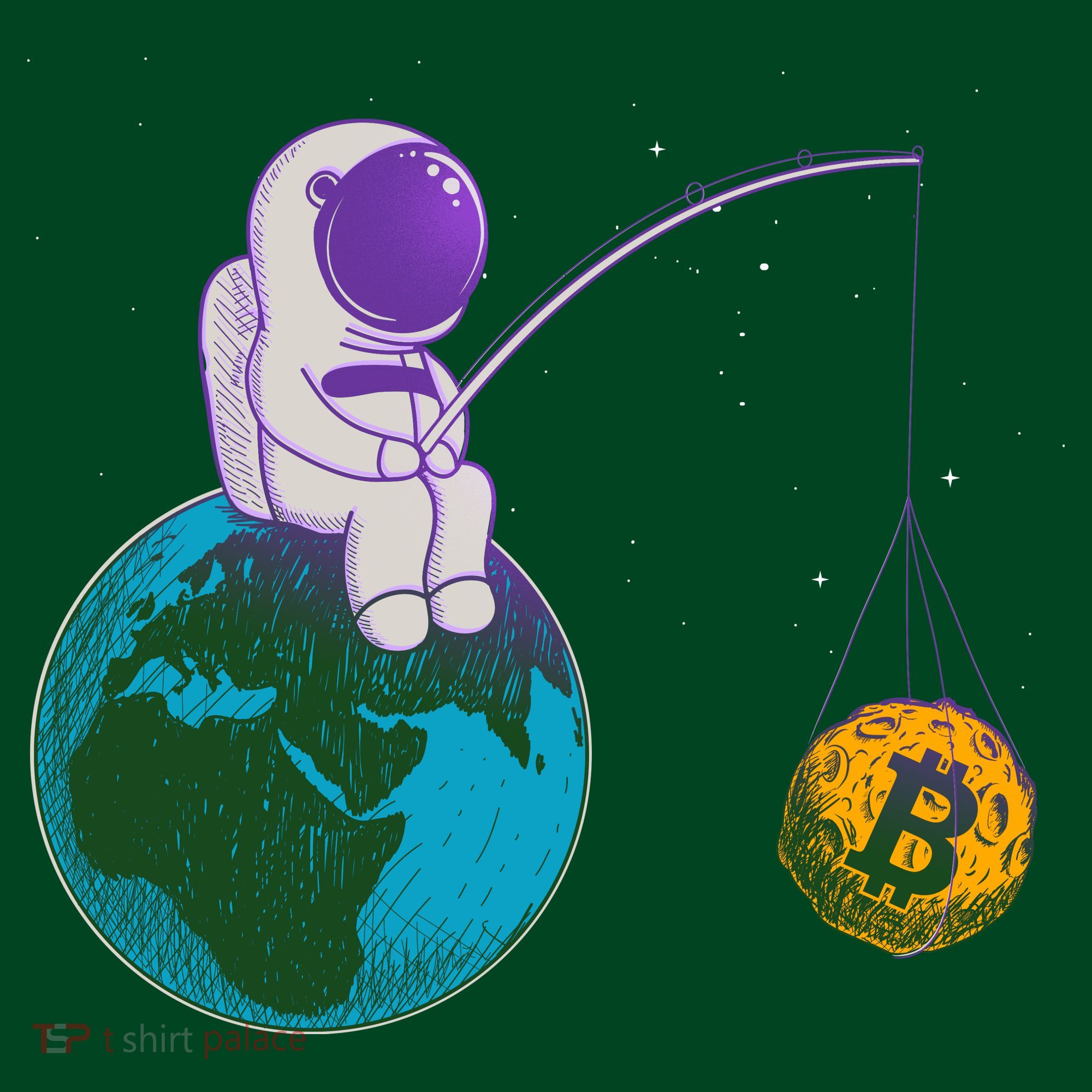 Funny Fishing Bitcoin Space Astronaut Visor