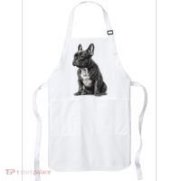 Funny French Bulldog Frenchie Black And White Apron thumb 0
