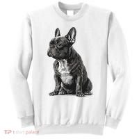 Funny French Bulldog Frenchie Black And White Sweatshirt thumb 0