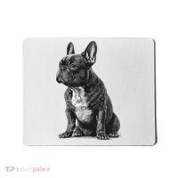 Funny French Bulldog Frenchie Black And White Mousepad thumb 0