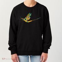 Fly Fishing Brook Trout Mayfly Graphic Women's Sweatshirt thumb 0