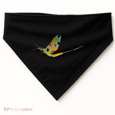 Fly Fishing Brook Trout Mayfly Graphic USA-Made Doggie Bandana