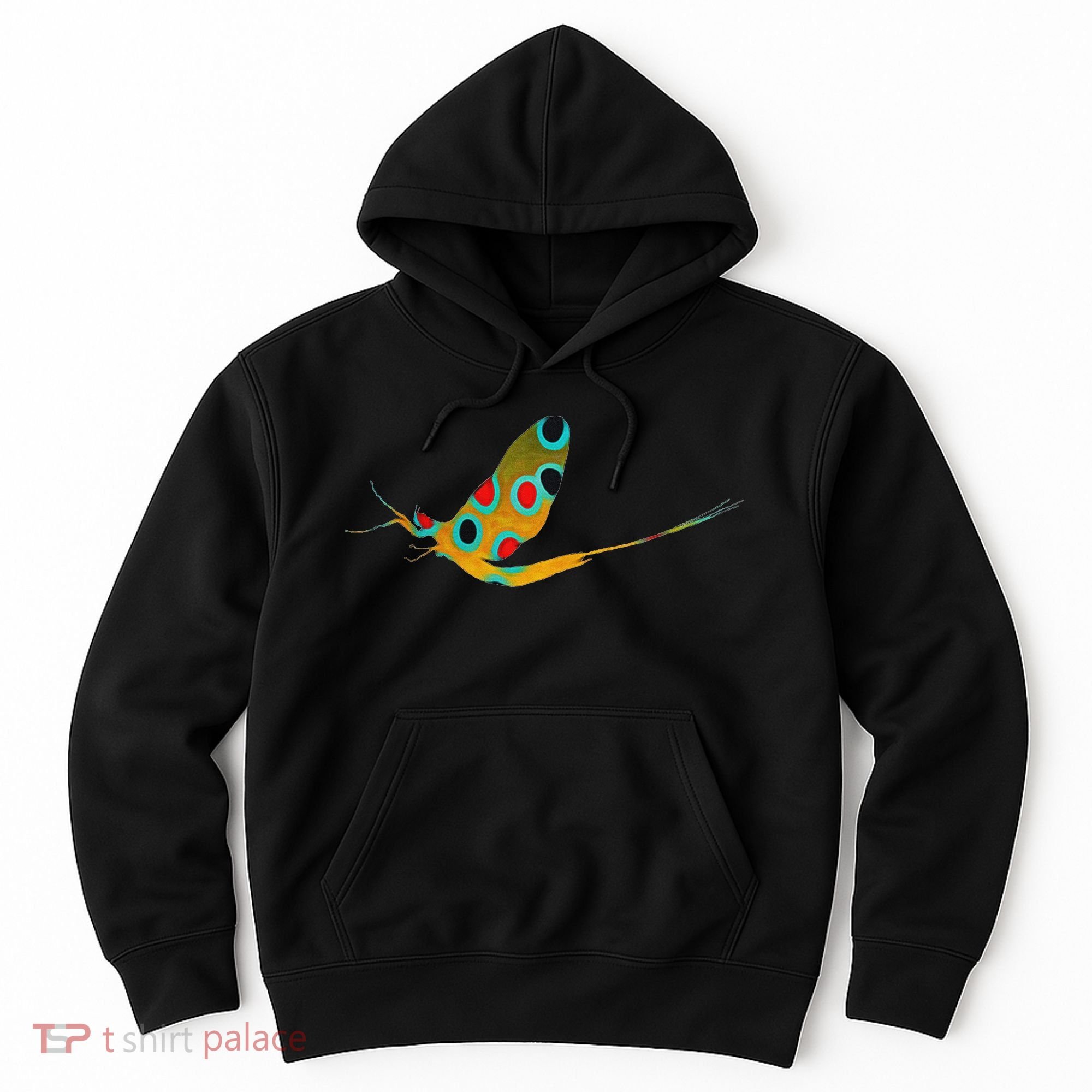 Fly Fishing Brook Trout Mayfly Graphic Hoodie