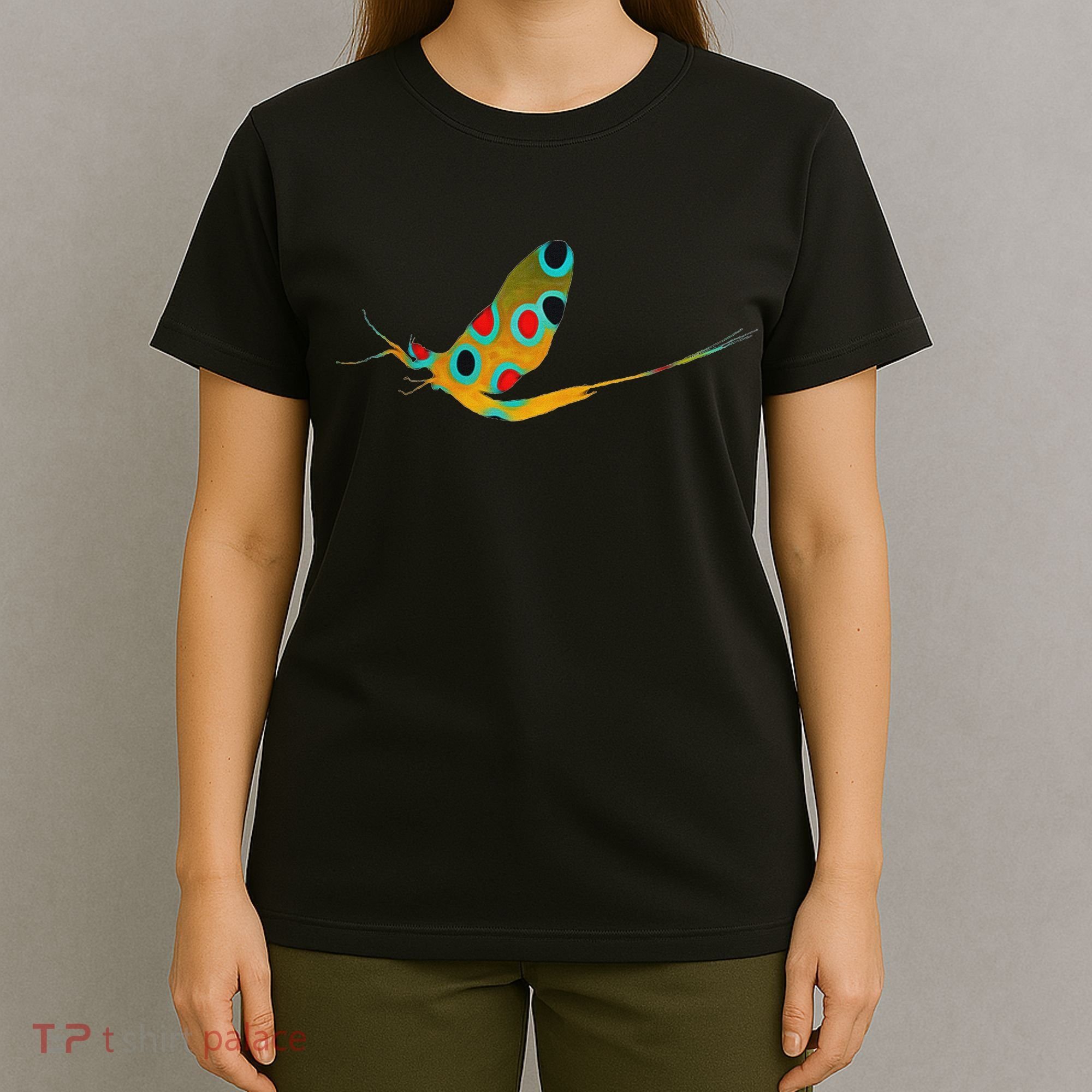 Fly Fishing Brook Trout Mayfly Graphic T-Shirt