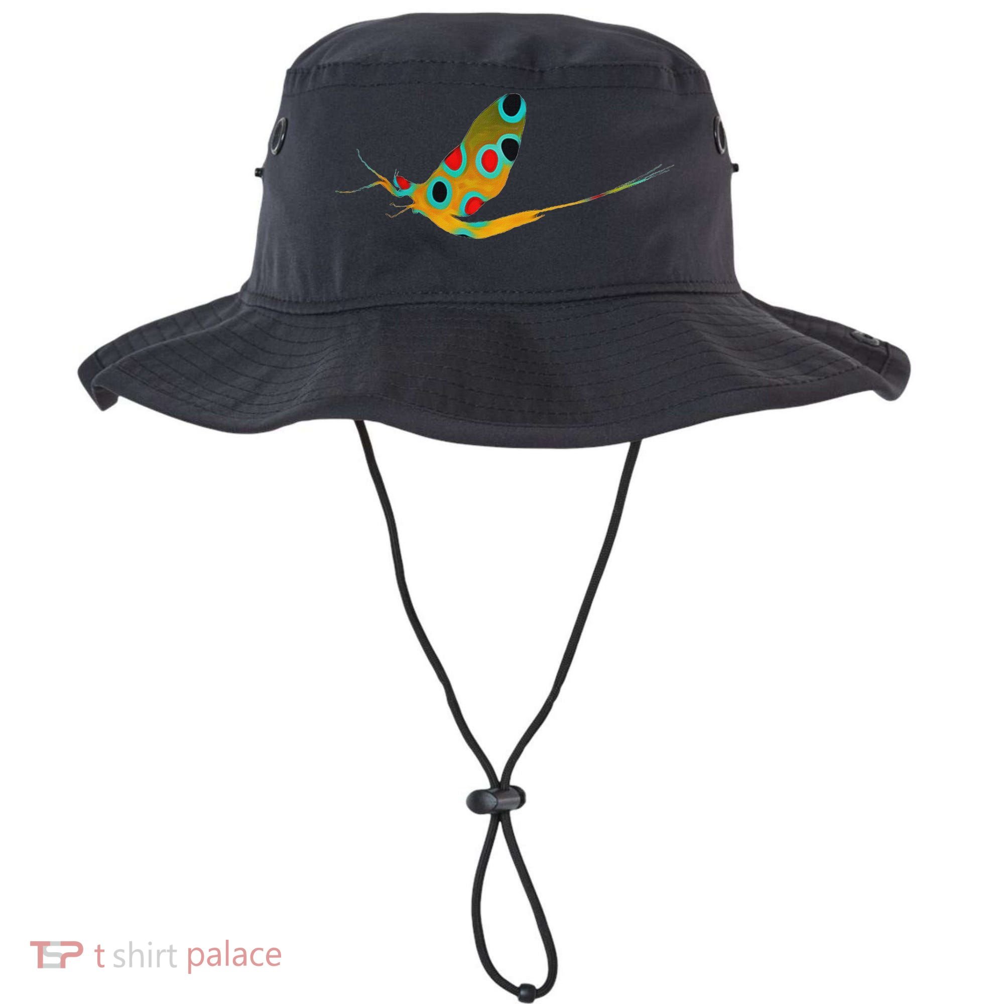 Fly Fishing Brook Trout Mayfly Graphic Bucket Hat