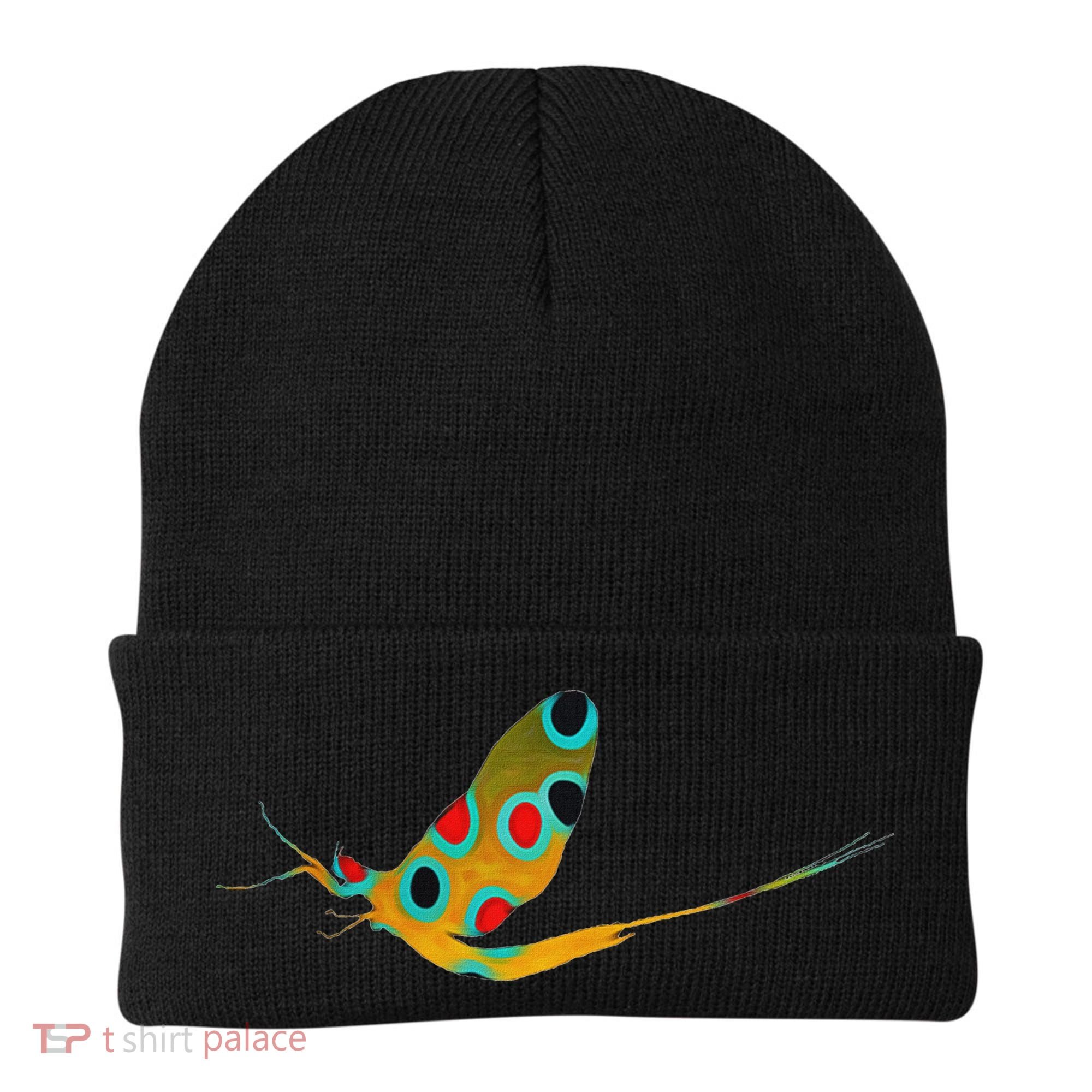 Fly Fishing Brook Trout Mayfly Graphic Beanie