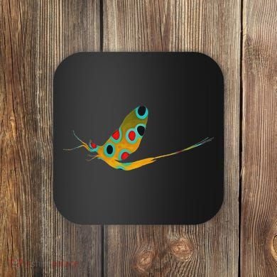 Fly Fishing Brook Trout Mayfly Graphic Coaster