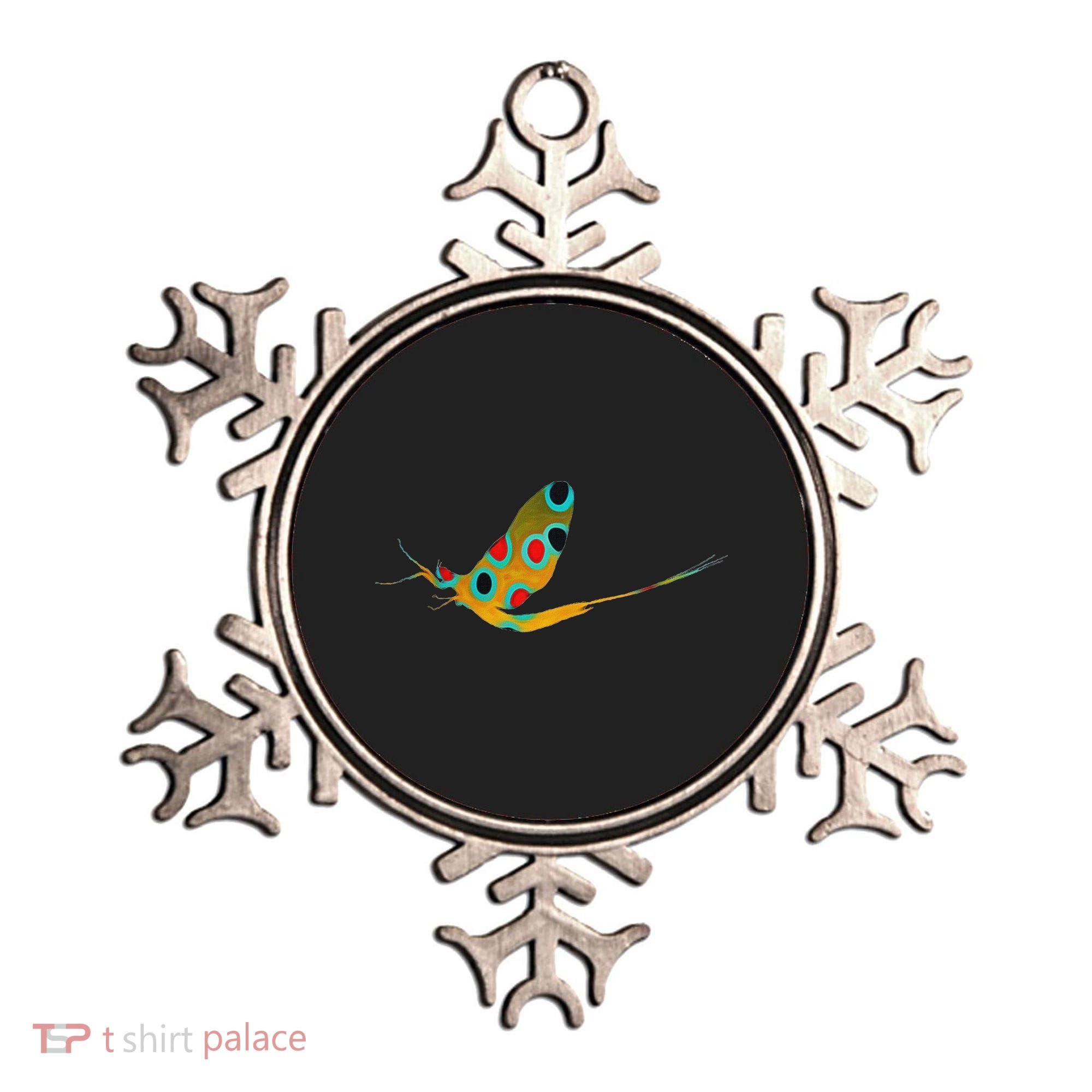 Fly Fishing Brook Trout Mayfly Graphic Ornament