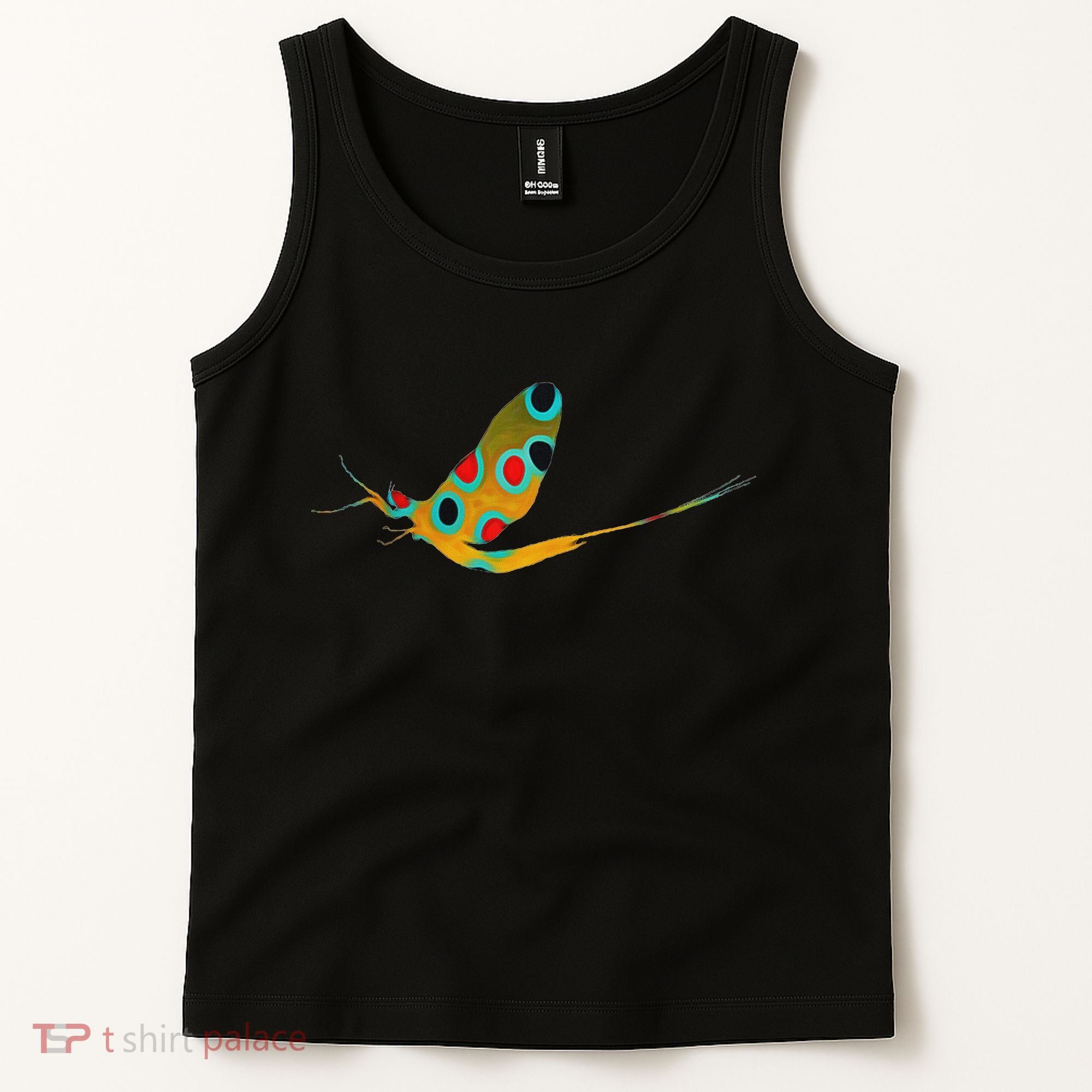 Fly Fishing Brook Trout Mayfly Graphic Tank Top