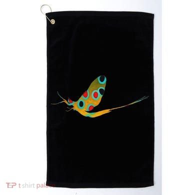 Fly Fishing Brook Trout Mayfly Graphic Golf Towel