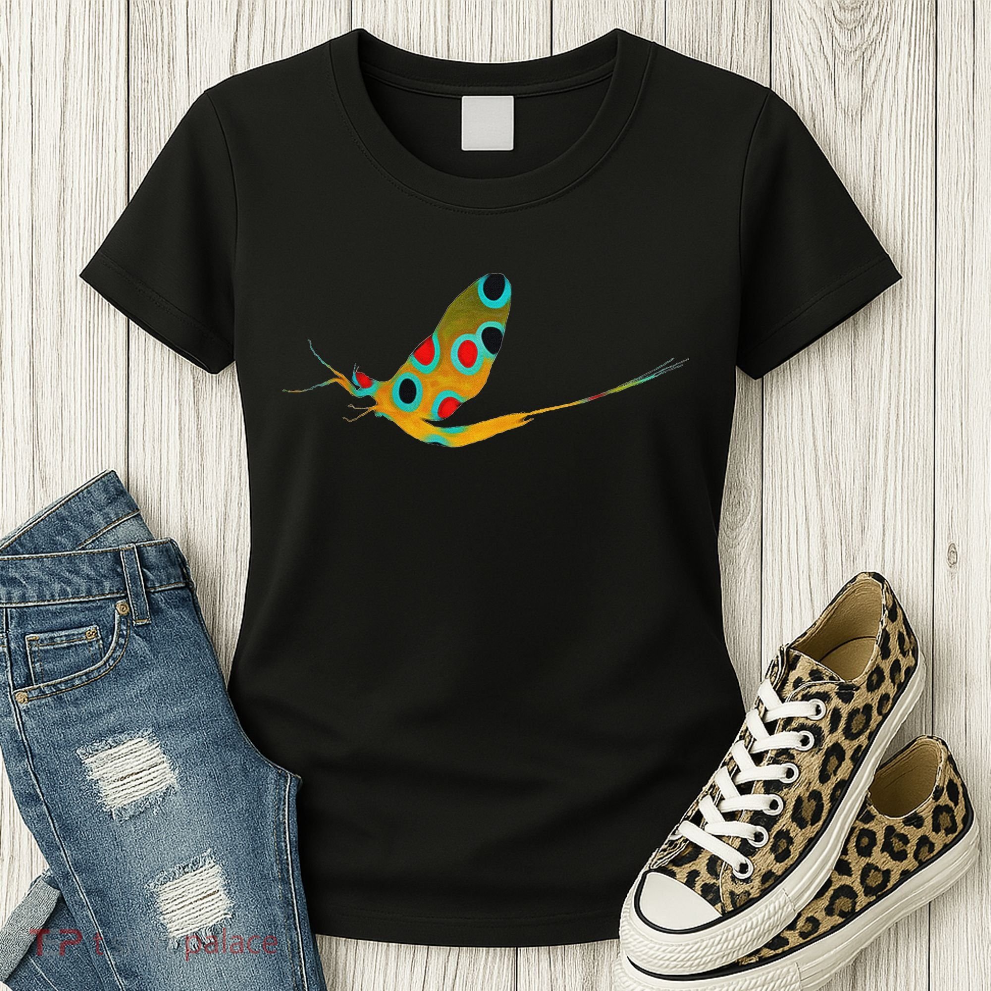 Fly Fishing Brook Trout Mayfly Graphic Women's T-Shirt