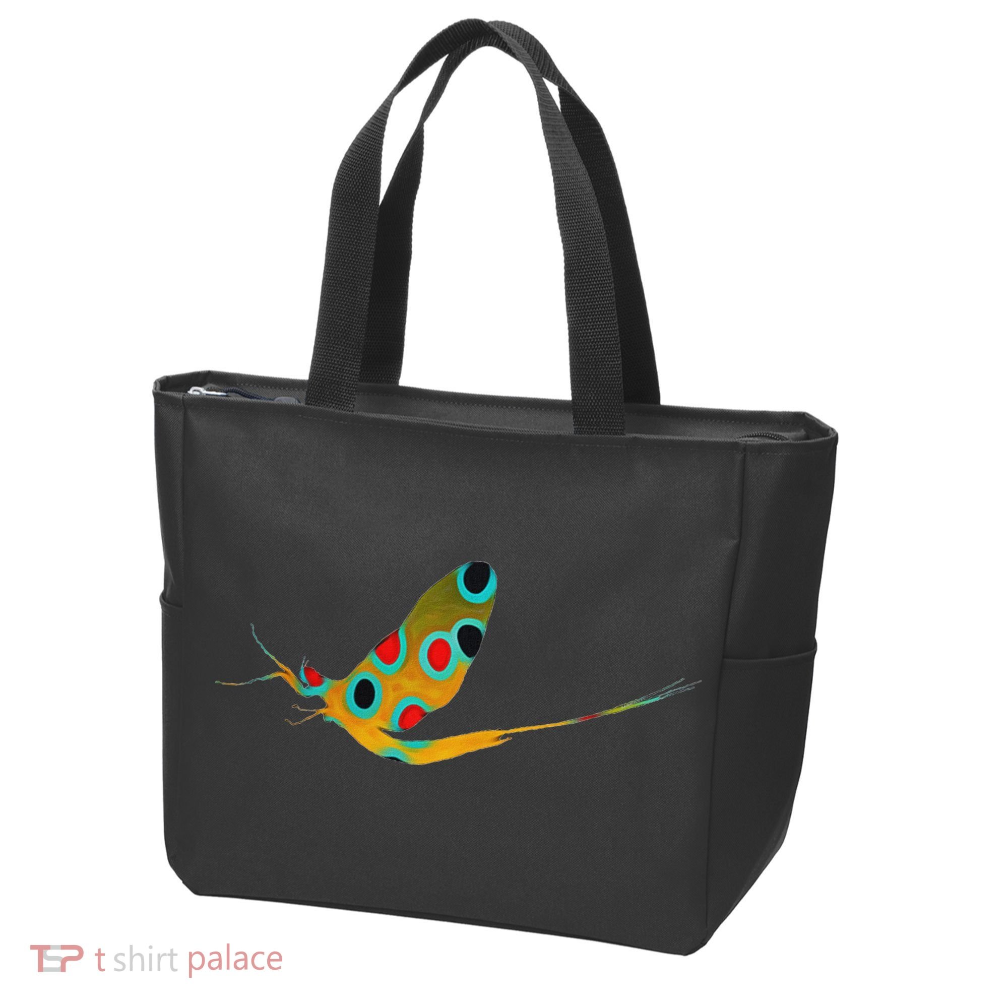 Fly Fishing Brook Trout Mayfly Graphic Tote Bag