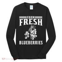 Farm Fresh Blueberries Gift Blueberry Farmer Tall Long Sleeve Shirt thumb 0
