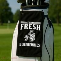 Farm Fresh Blueberries Gift Blueberry Farmer Golf Towel thumb 2