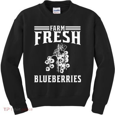 Farm Fresh Blueberries Gift Blueberry Farmer Kids Sweatshirt